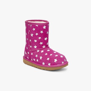 Ugg Classic II Short Stars Klassiska Stövlar Barn Rosa (875149INL)